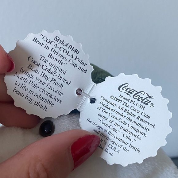 NWT 1997 Coca Cola Polar Bear 6" Tall Stuff Animal
Character Bean Bag Plush - Picture 9 of 9